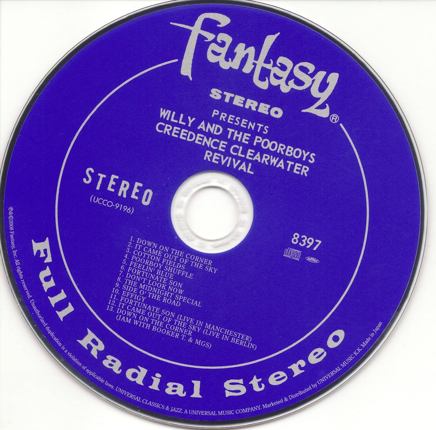 Creedence Clearwater Revival Willy And The Poor Boys 40th Anniversary Edition : CD JPN